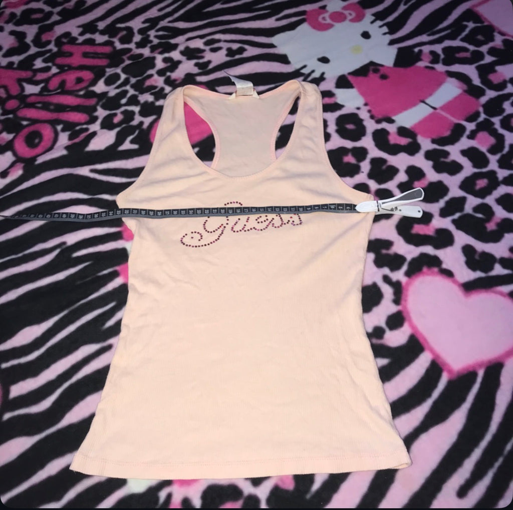 Guess jeans baby pink tank top