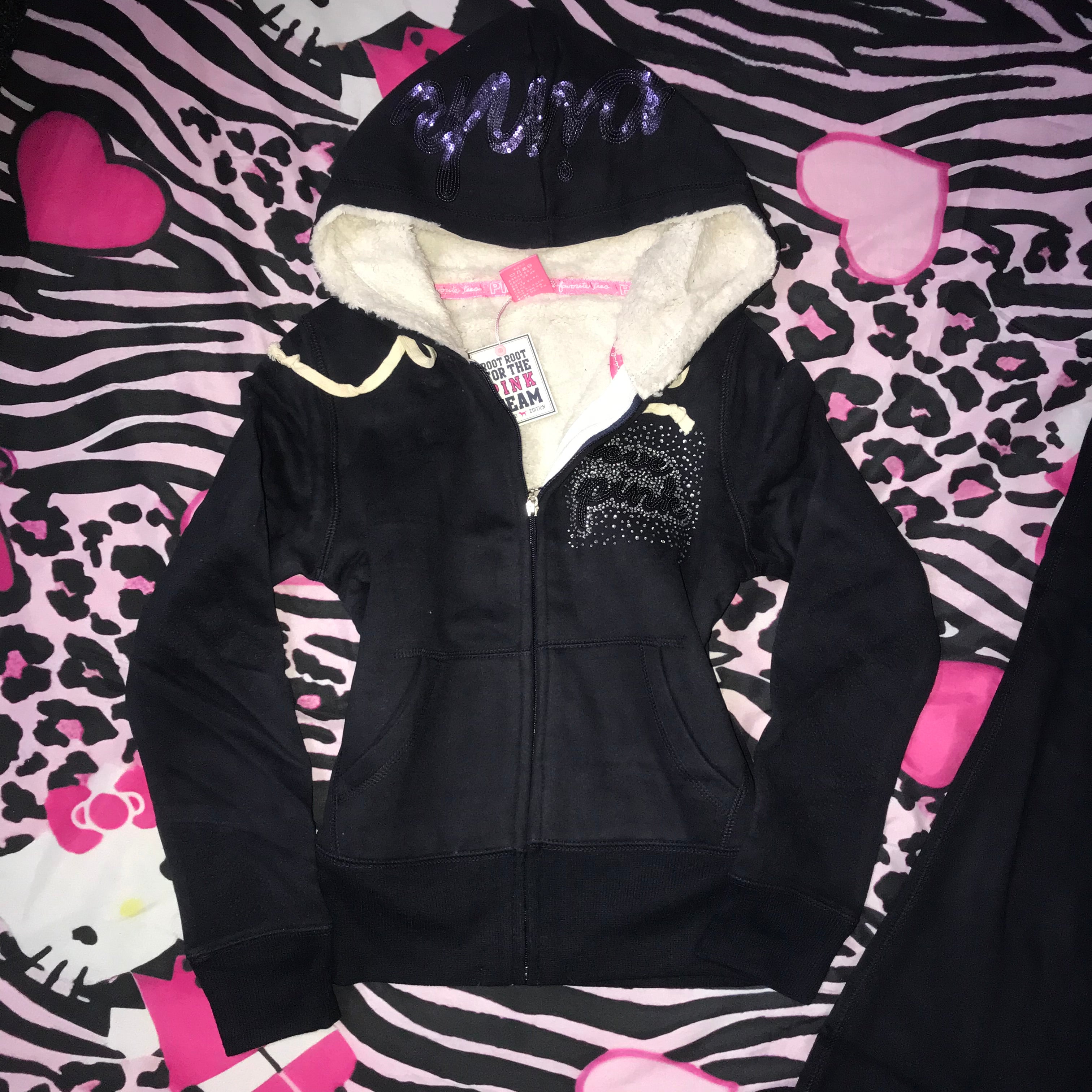 Team Pink Fur Lined TrackSuit