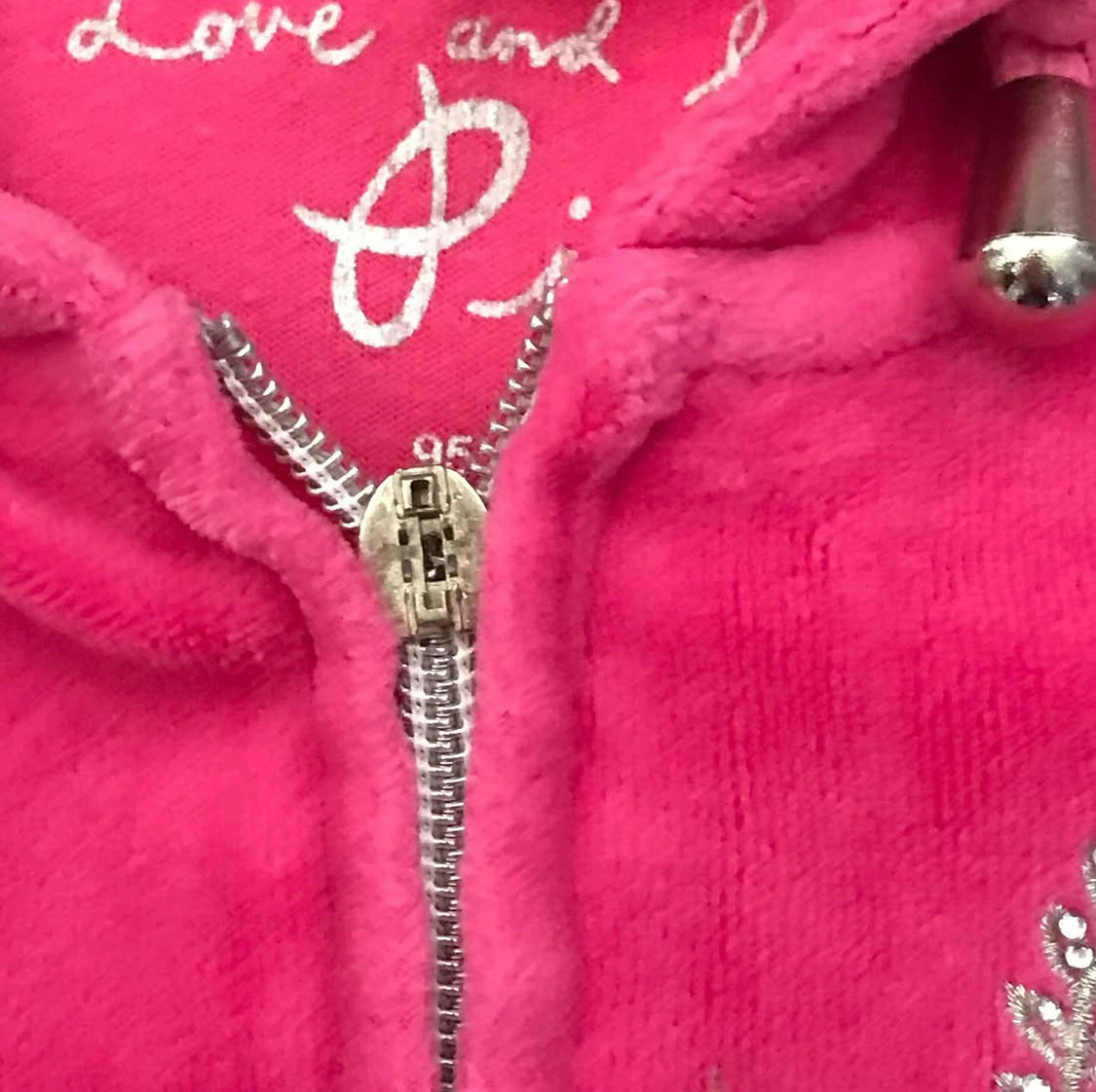 VS Pink velour zipup Jacket