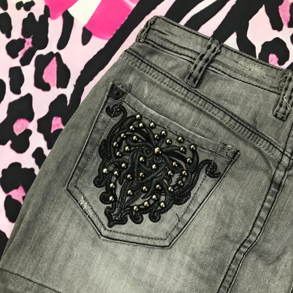 Grunge Style Mini Skirt