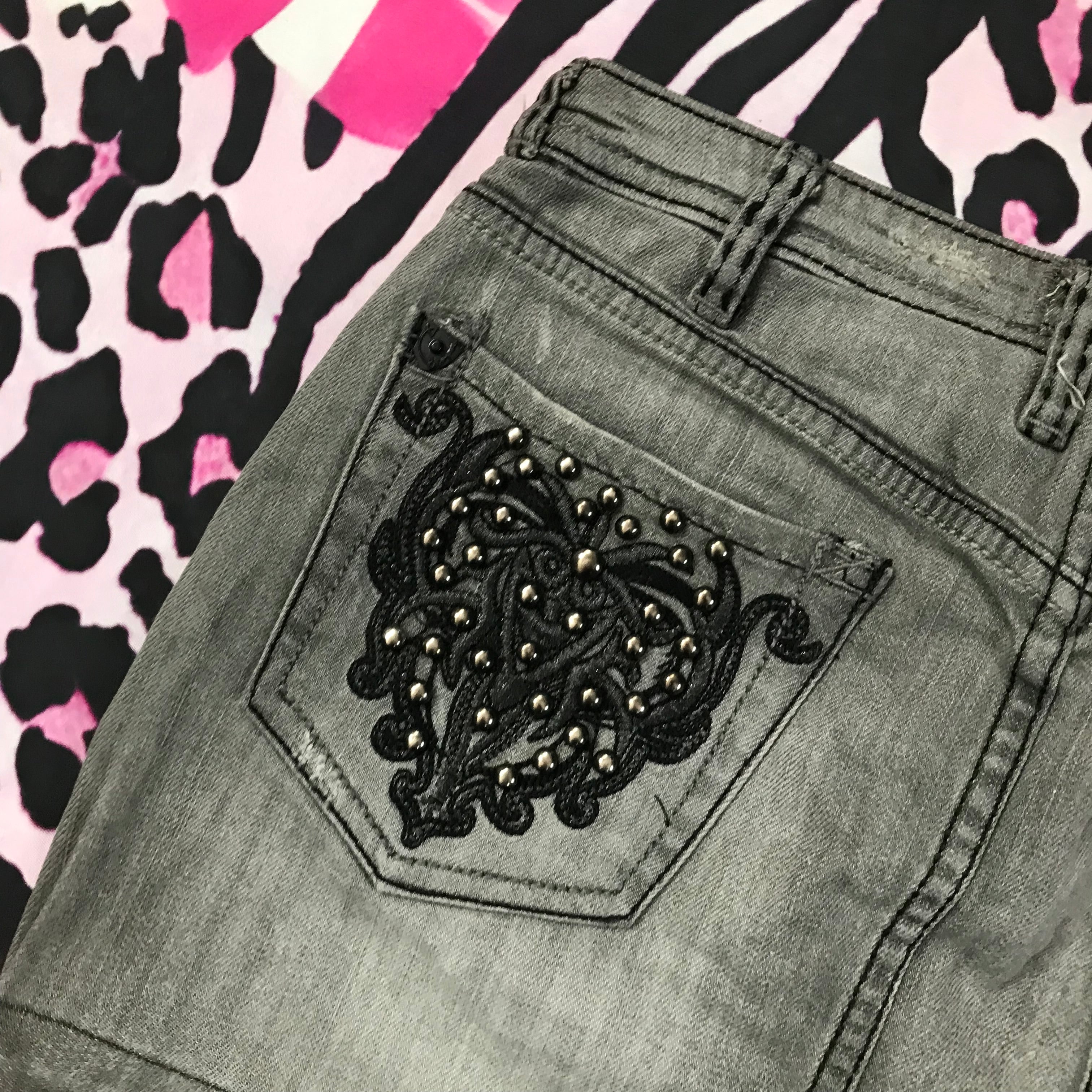 Grunge Style Mini Skirt