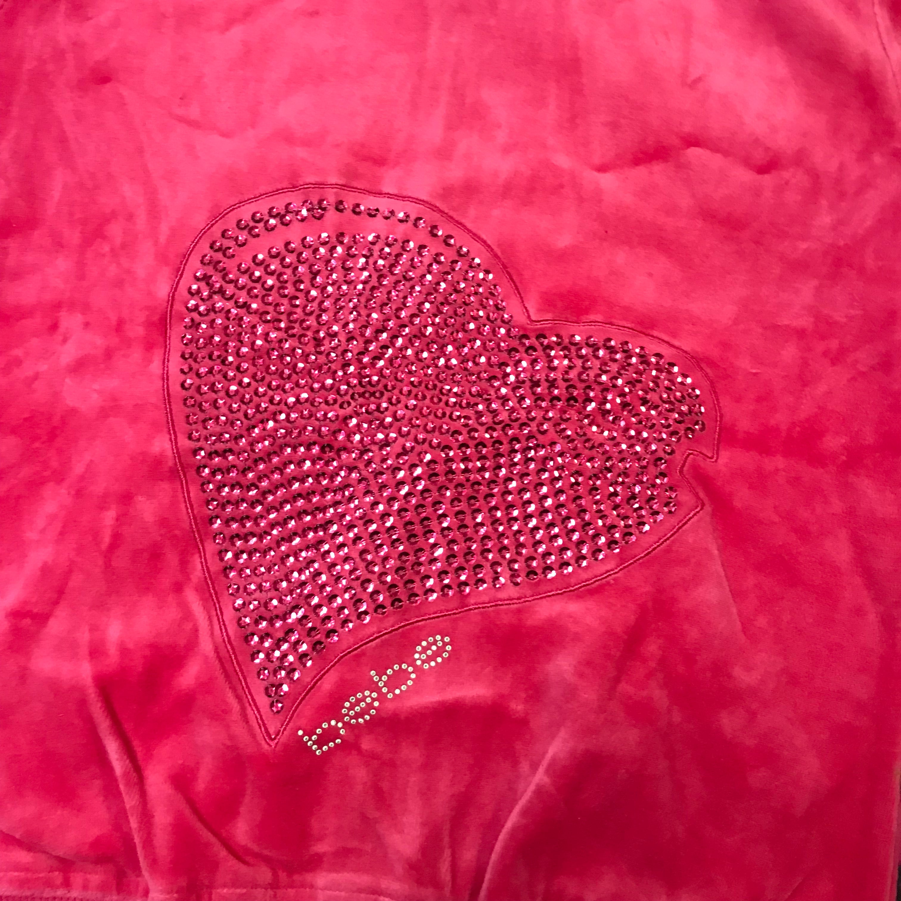 Bebe Velour Hot Pink Track Set