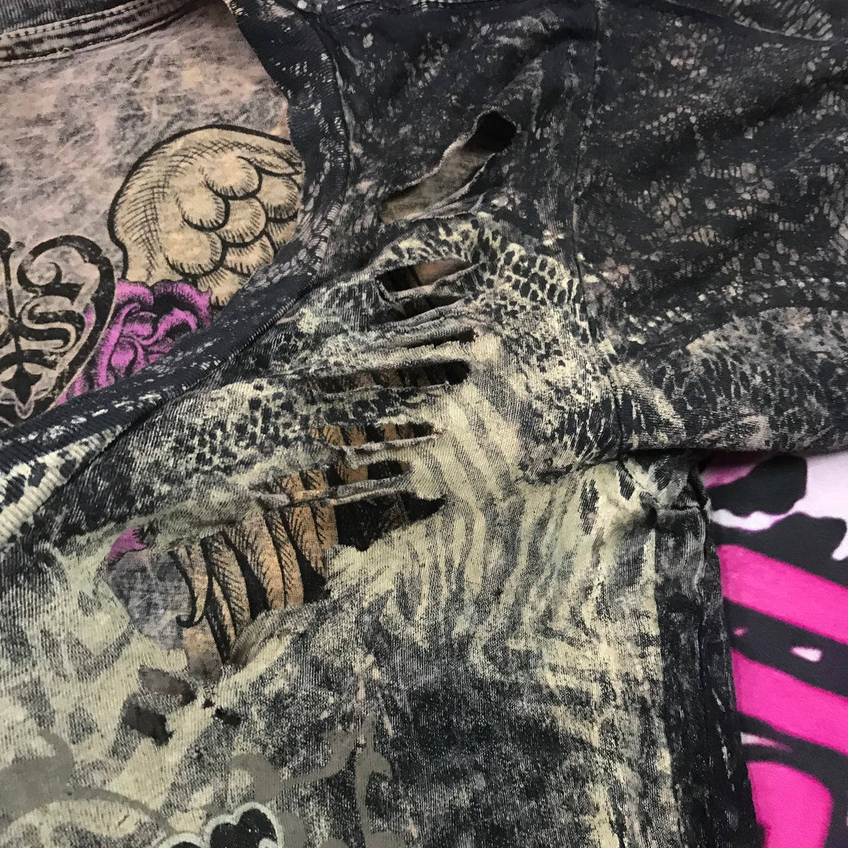 Affliction Reversible 2 sided Top