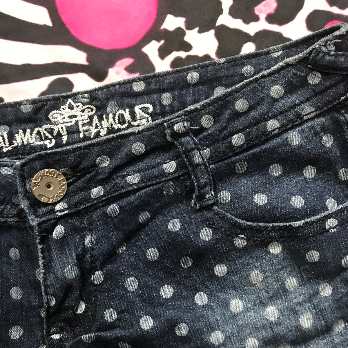 Almost Famous Lowrise Polkadot Shorts