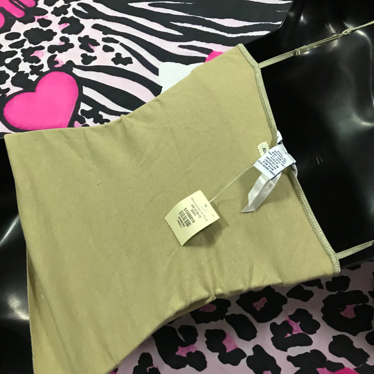 Abercrombie Deadstock Sequin Olive Green Camisole