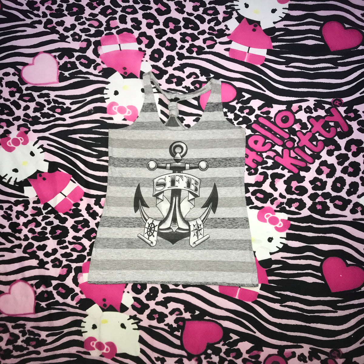Stripe Sailor Y2K top