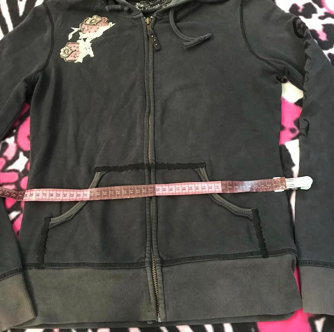 Guess Jeans Grunge Style Zip Up Jacket