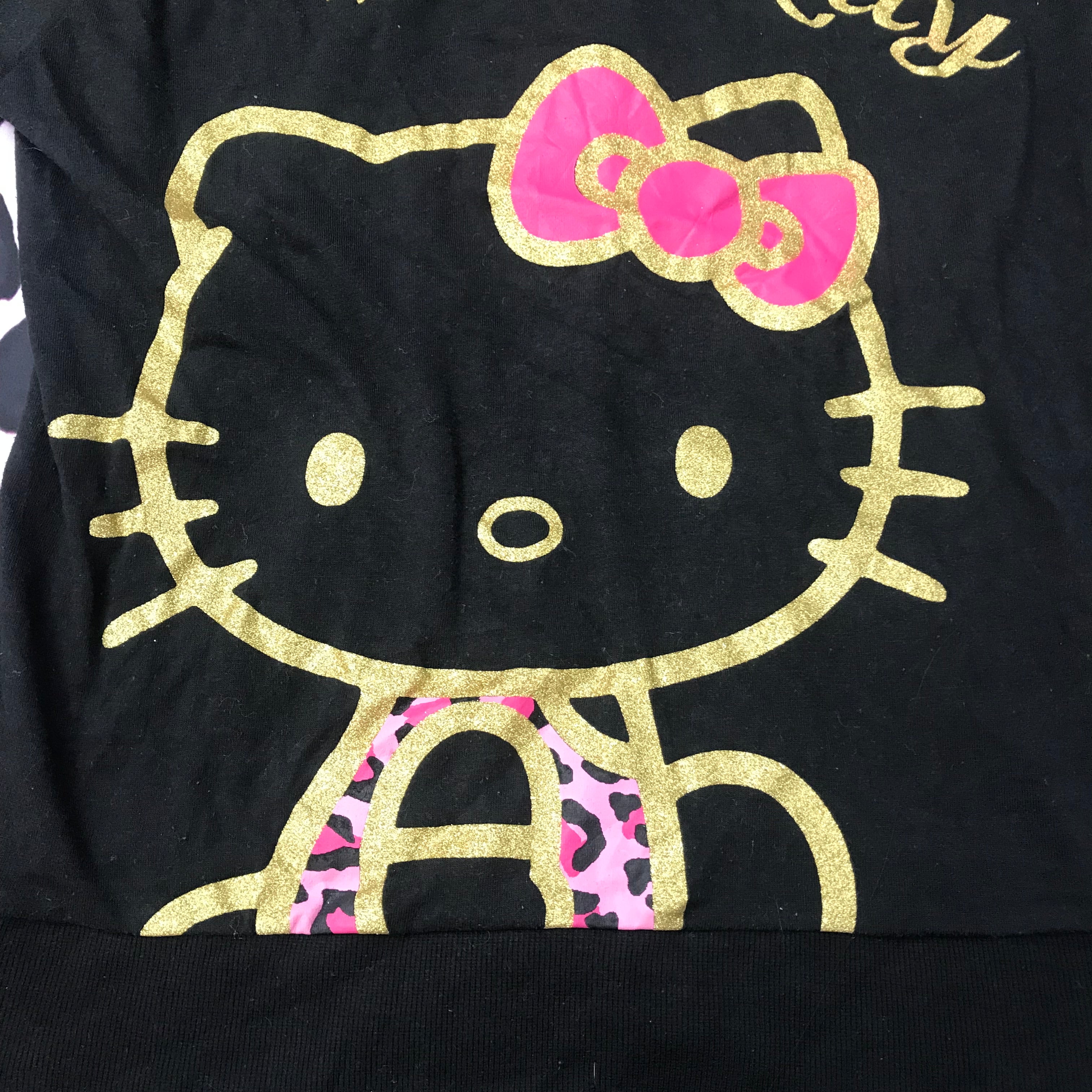 Hello Kitty Leopard Print ZipUp Hoodie Jacket