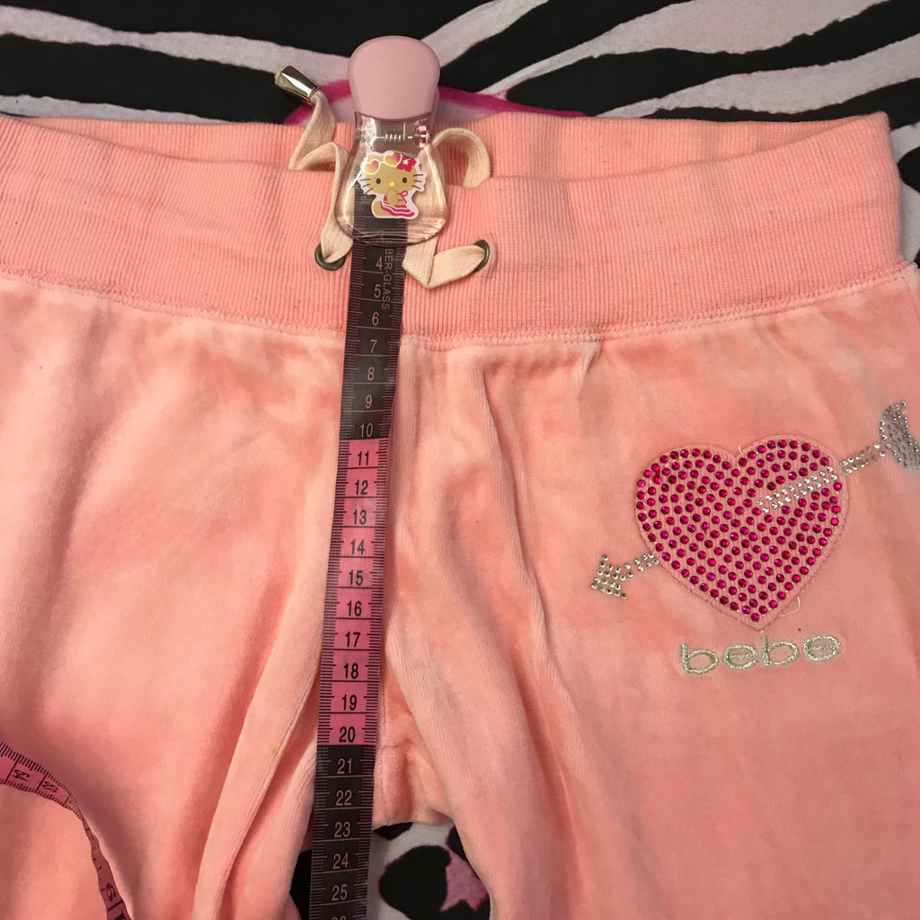 Deadstock Bebe Velour Baby Pink Set