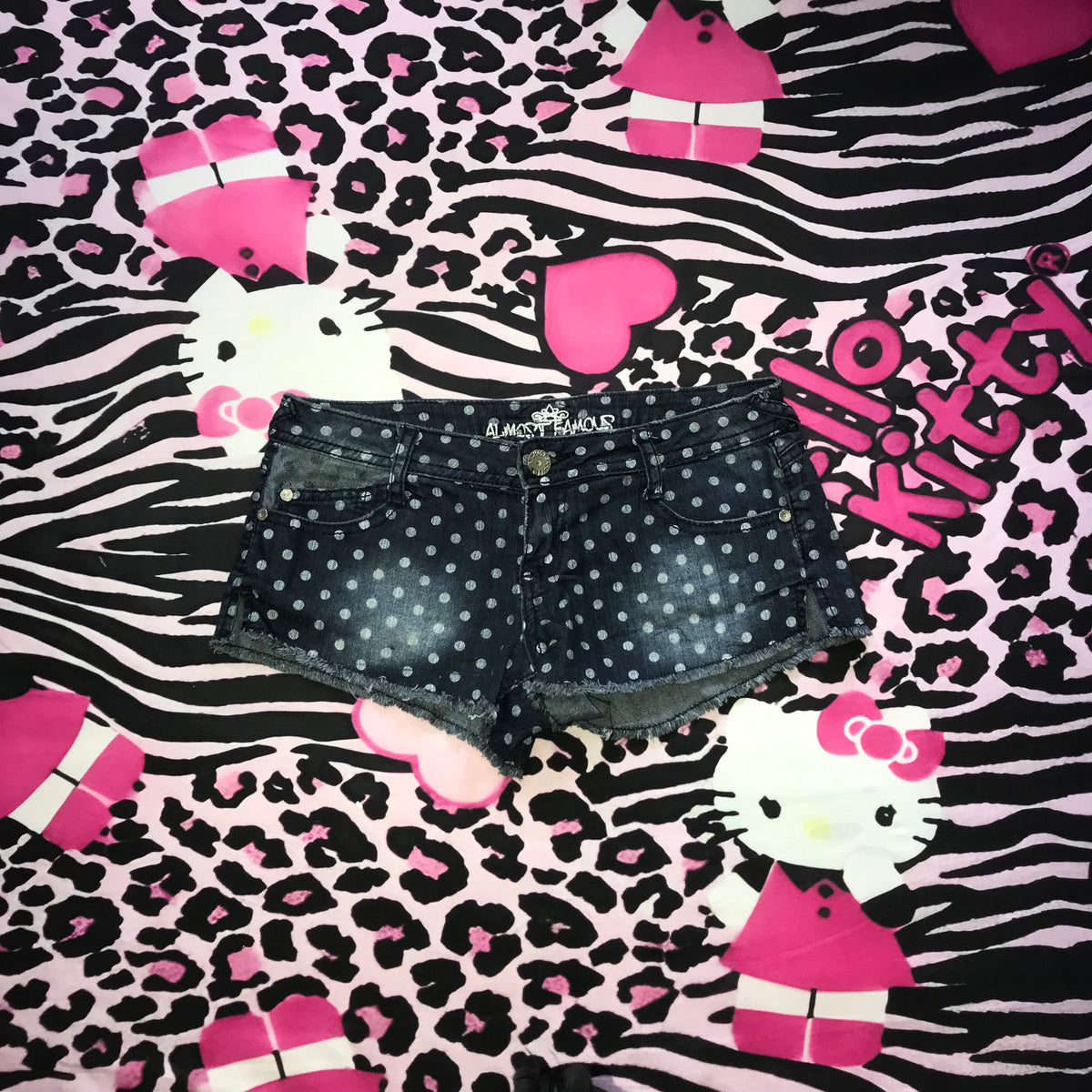 Almost Famous Lowrise Polkadot Shorts