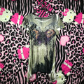 Grunge butterfly top