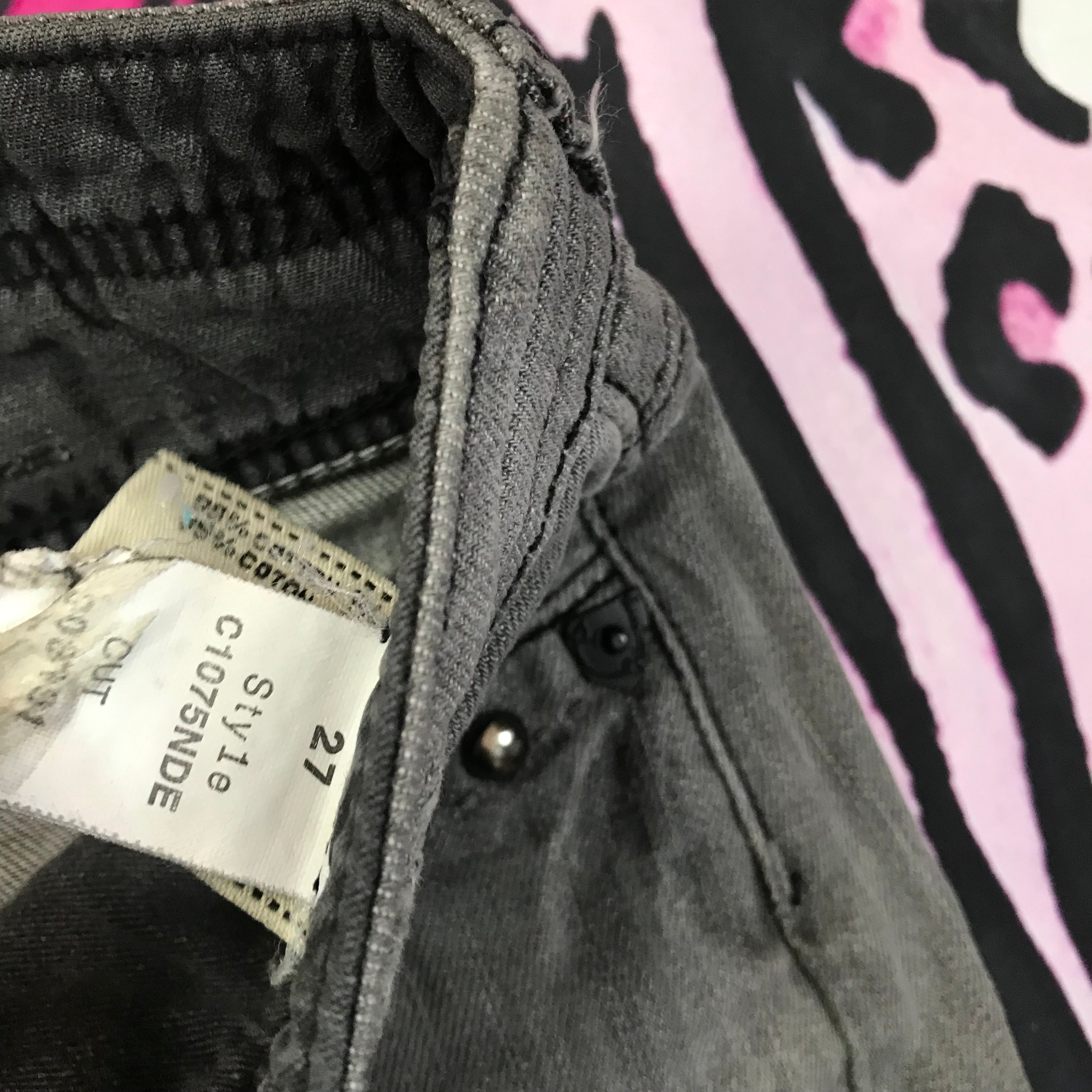Grunge Style Mini Skirt