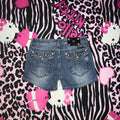 MissMe Lowrise Stud Design Shorts