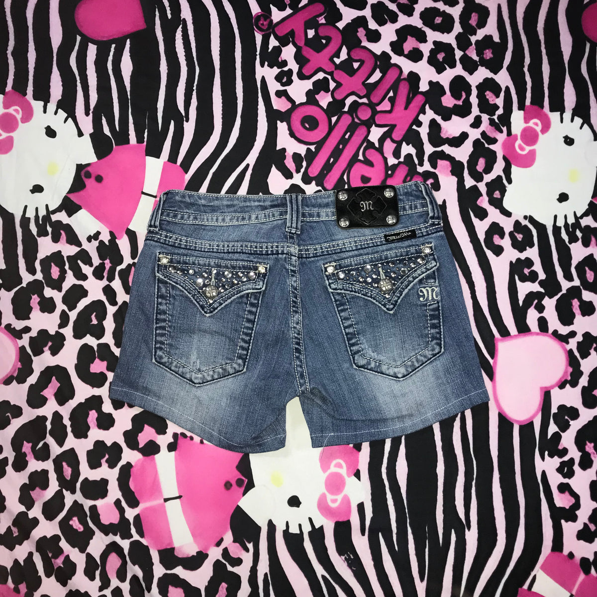 MissMe Lowrise Stud Design Shorts