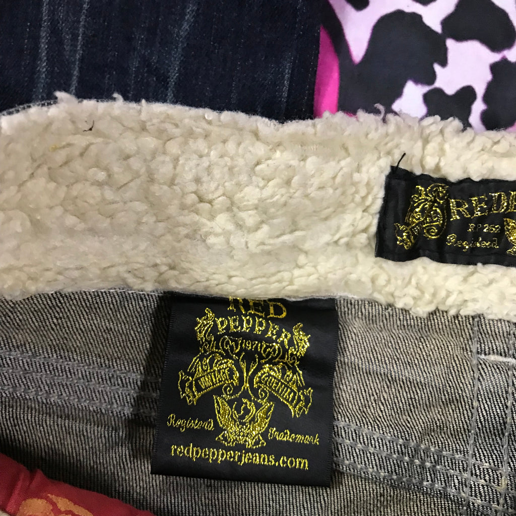 RedPepper Fur Trim Capris Jeans