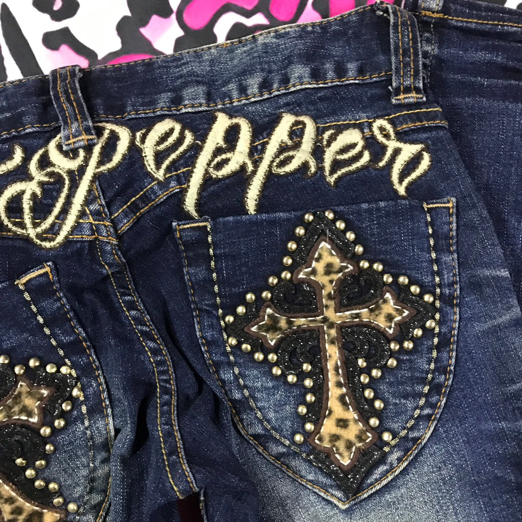 RedPepper Lowrise Leopard Jeans - Skinny Fitting