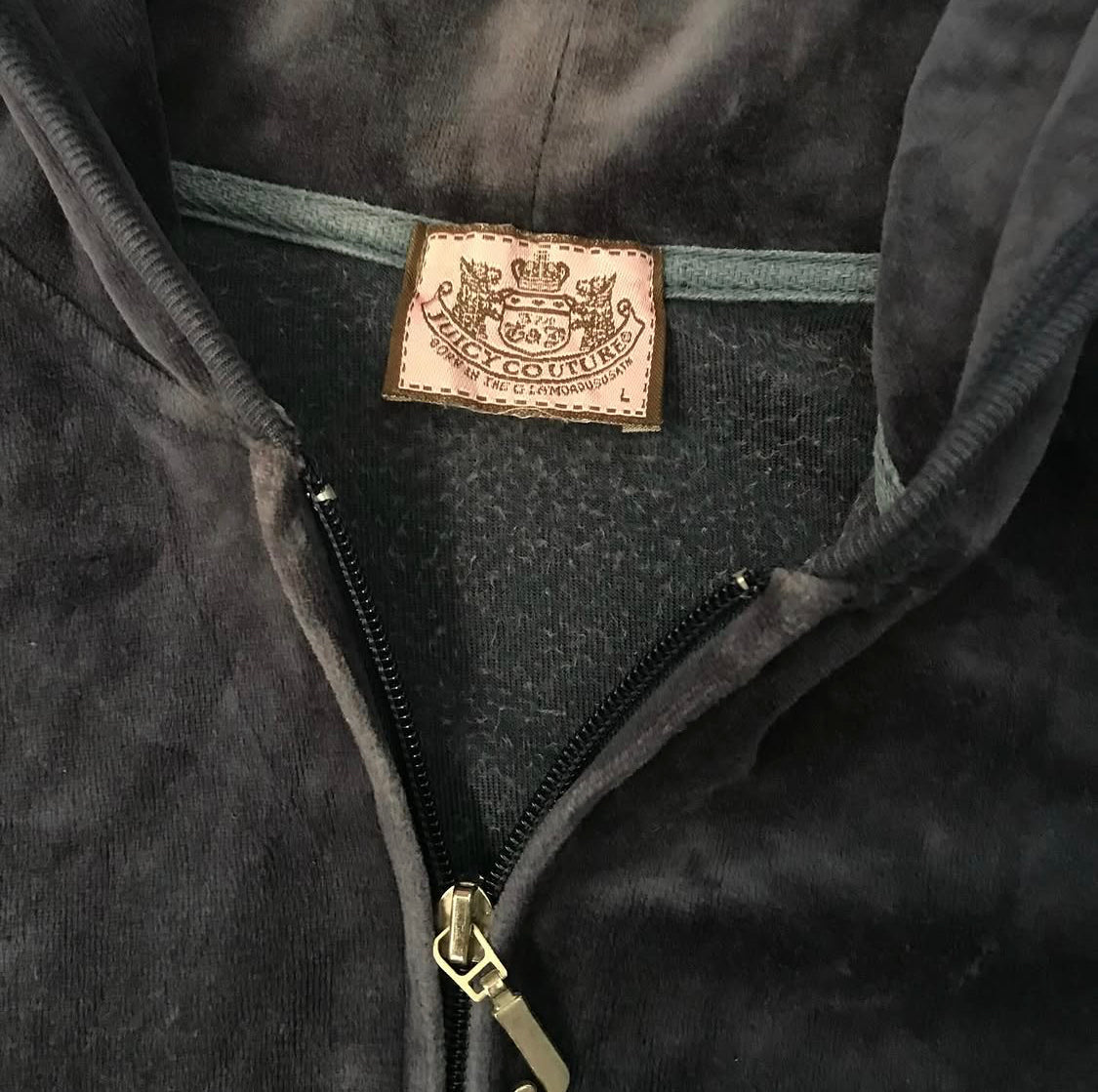 Juicy Couture Velour Zip Up Jacket