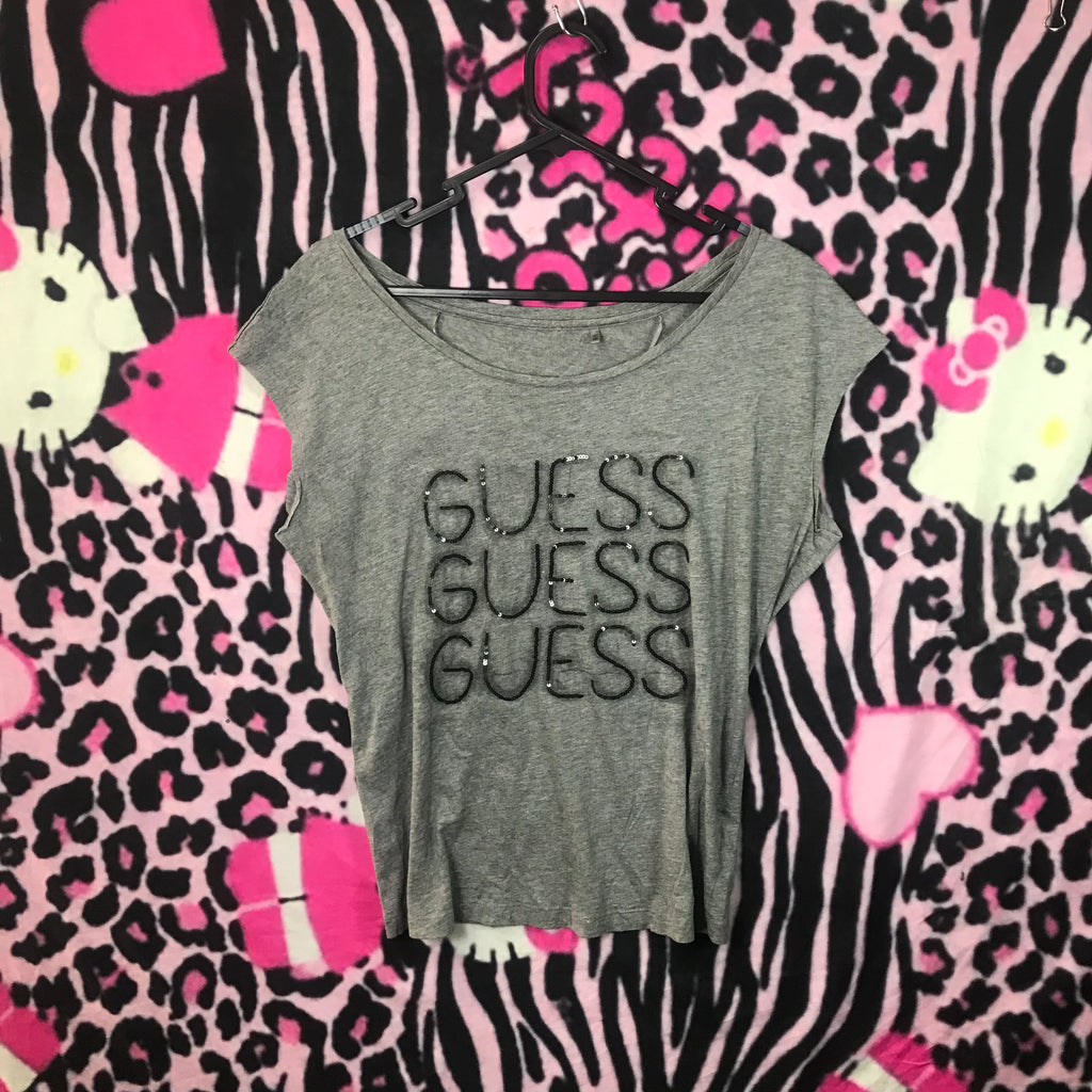 Guess open shoulder top