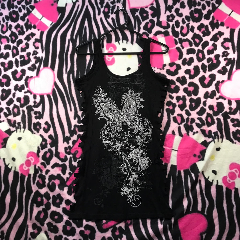 Grunge cut out tank top