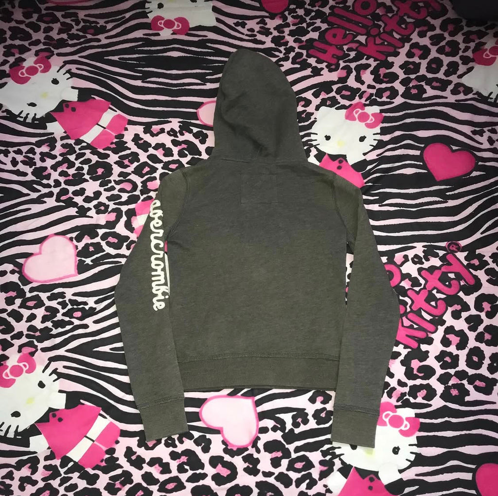 Abercrombie & Fitch Fur Lined Hoodie - Henley Style Long Sleeve