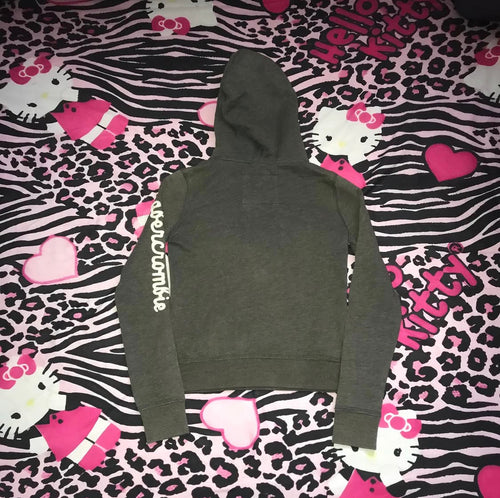 Abercrombie & Fitch Fur Lined Hoodie - Henley Style Long Sleeve
