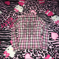 Sinful Affliction Plaid Button Up Top