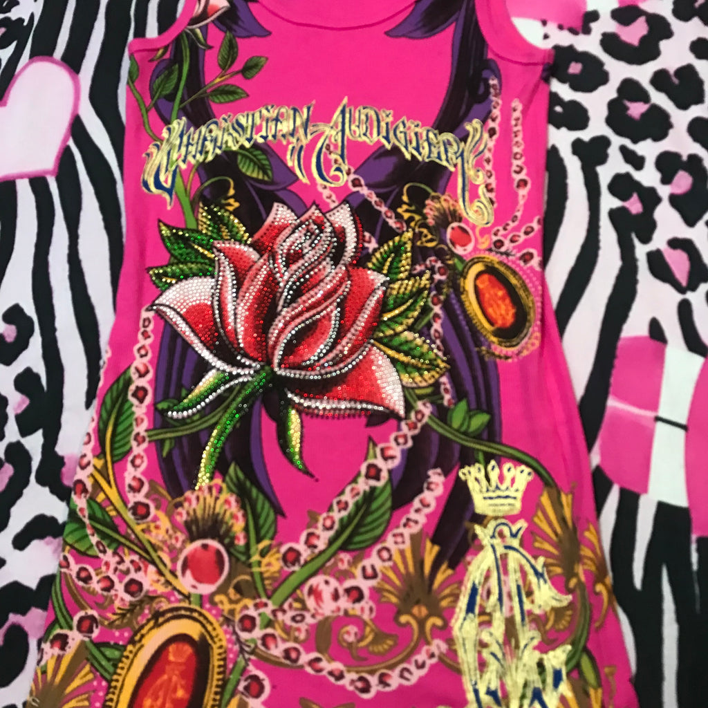 Christian audigier Tank Dress