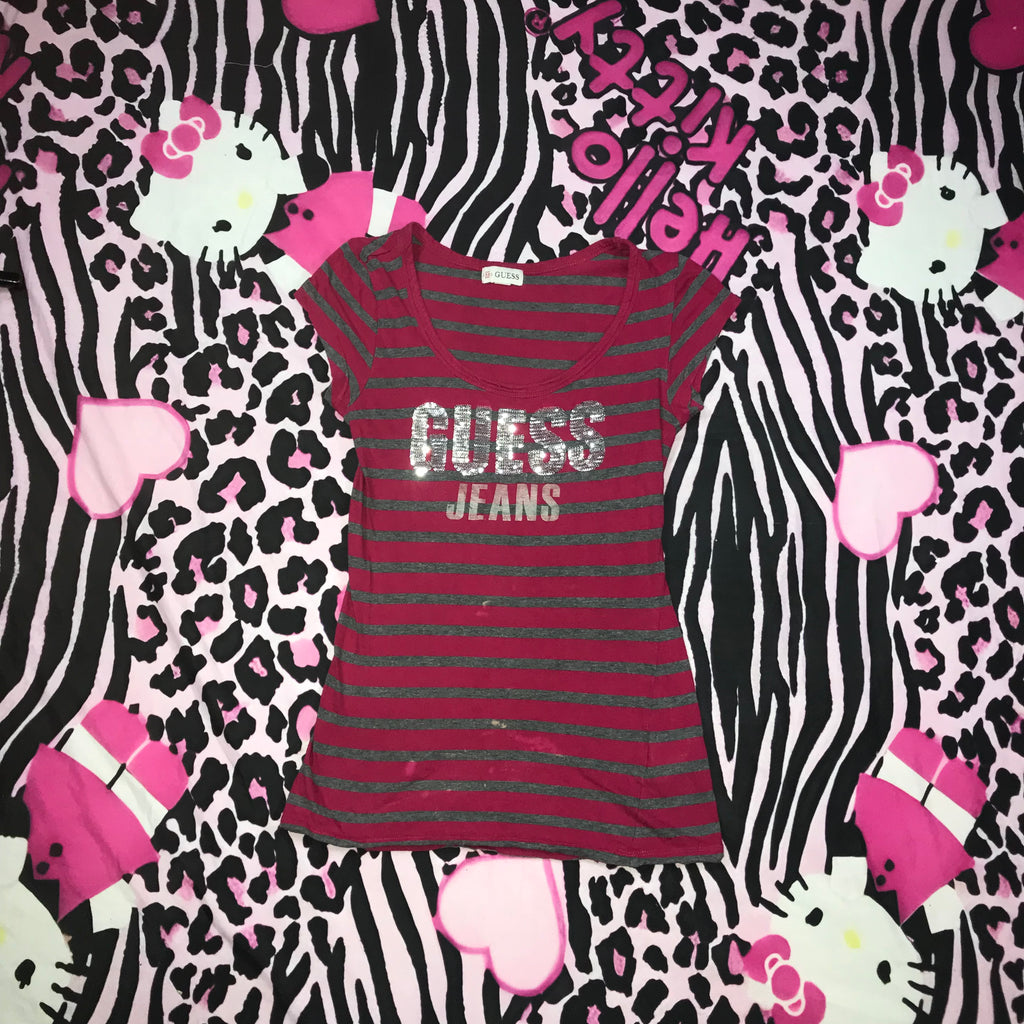 Guess Stripe Baby Doll Top