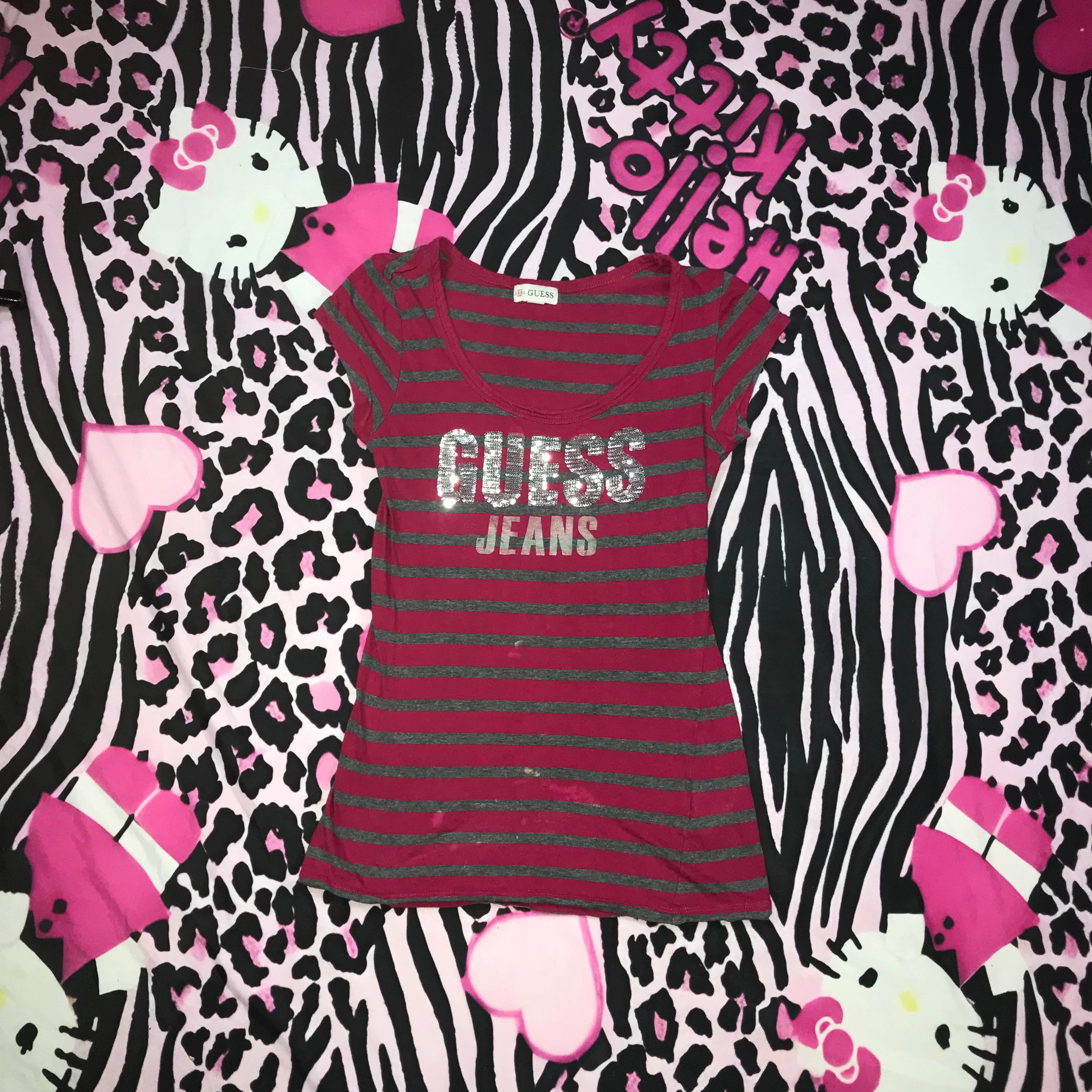 Guess Stripe Baby Doll Top