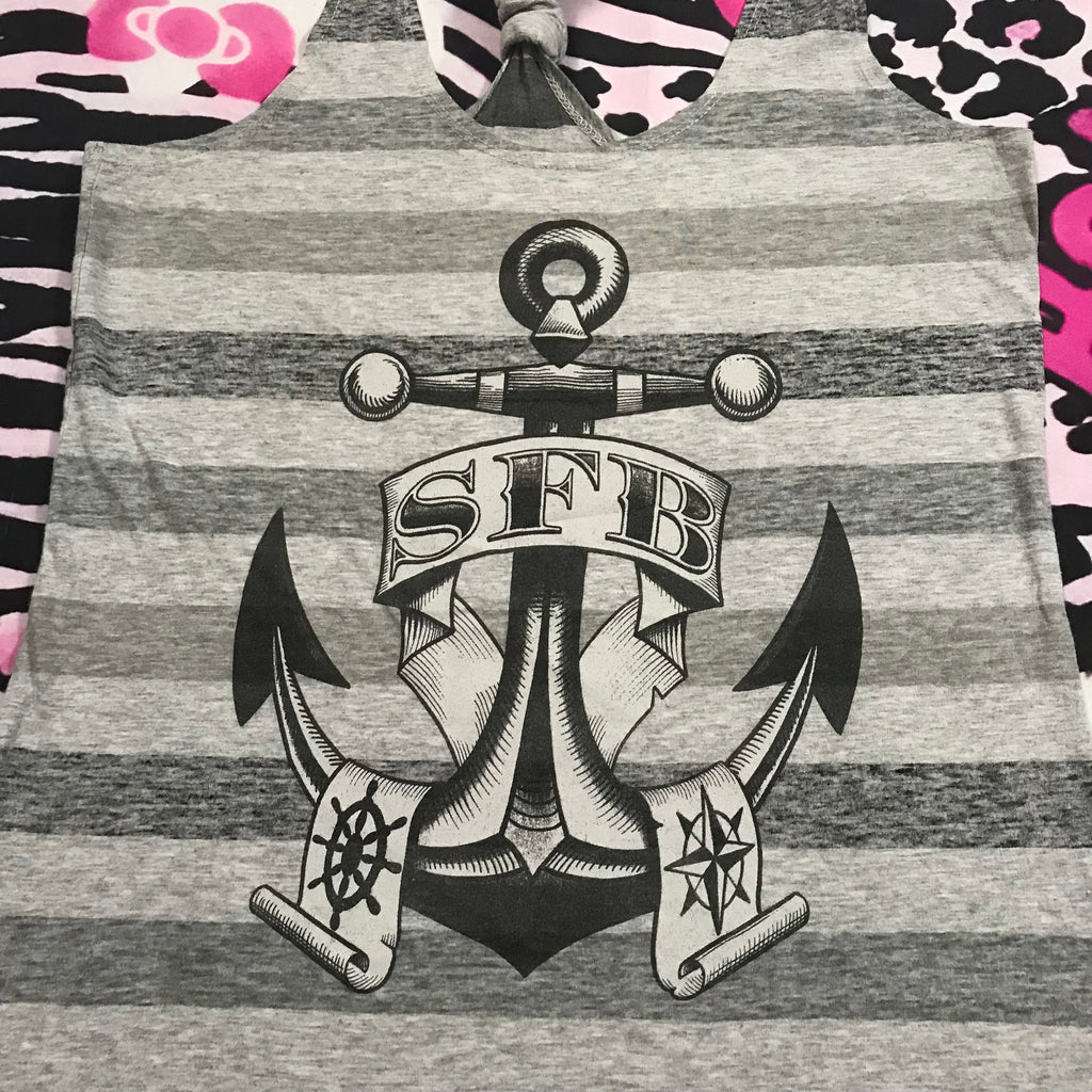 Stripe Sailor Y2K top