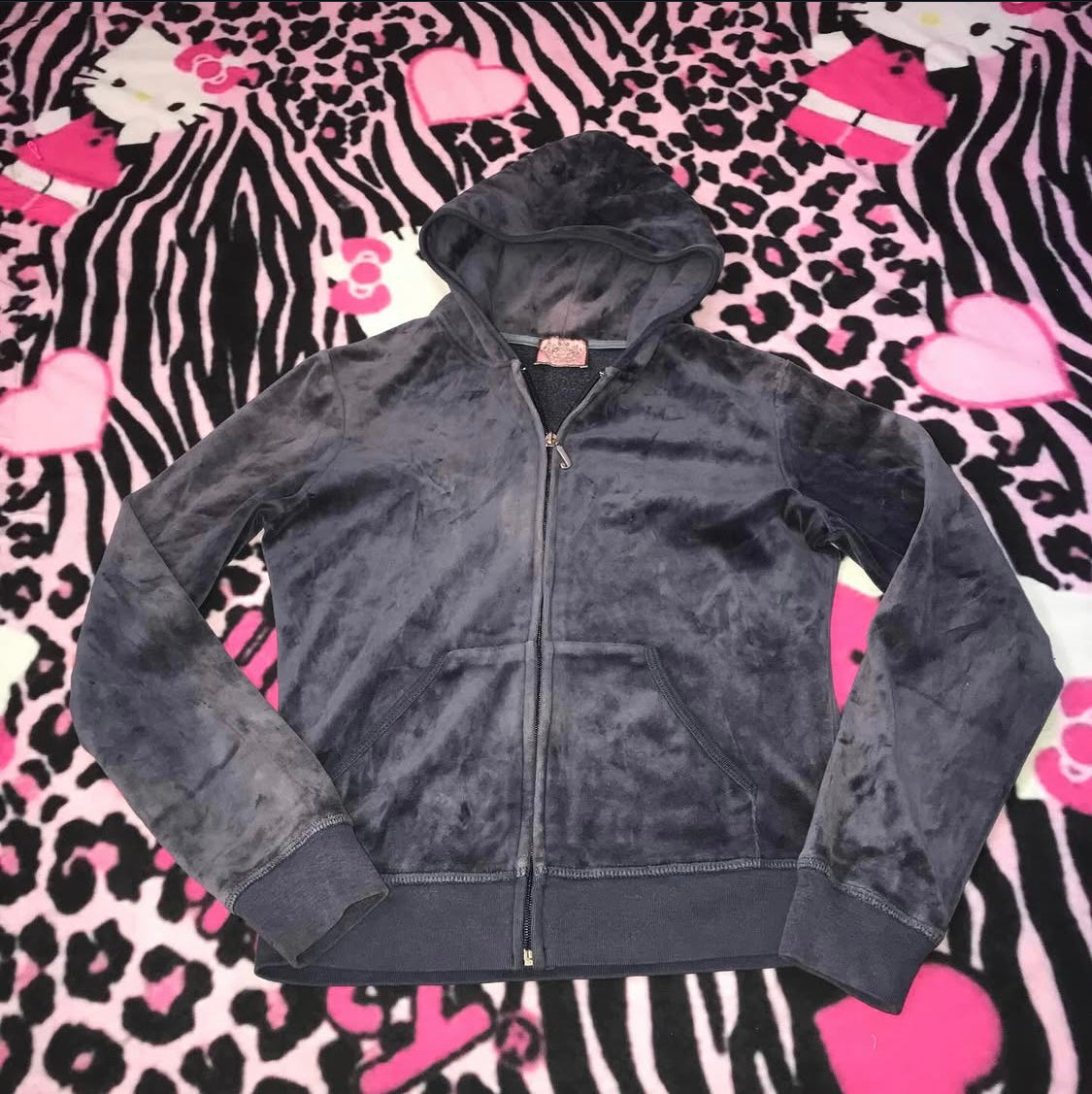 Juicy Couture Velour Zip Up Jacket