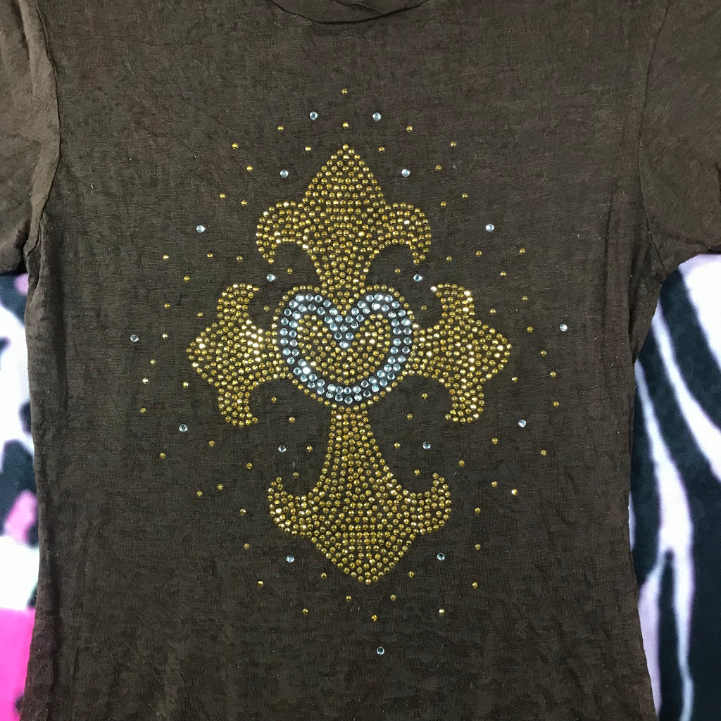 Sheer 2000s grunge top