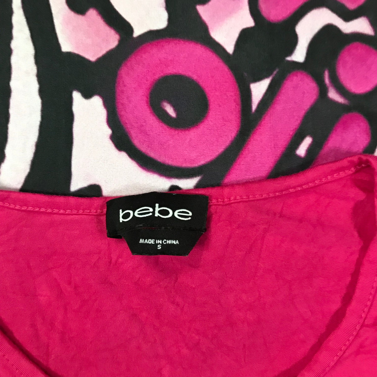Bebe Cut Shoulder Rhinestone Top