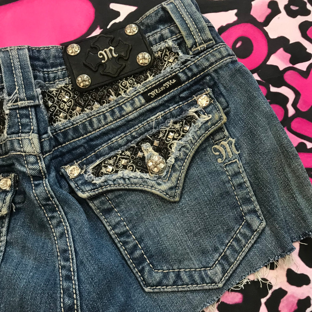 MissMe Lace Design Shorts