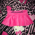 Abercrombie Pink Velour Mini Skirt