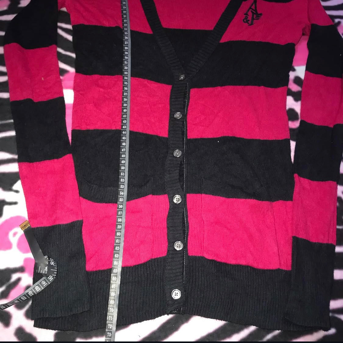 Abercrombie & Fitch Stripe sweater cardigan