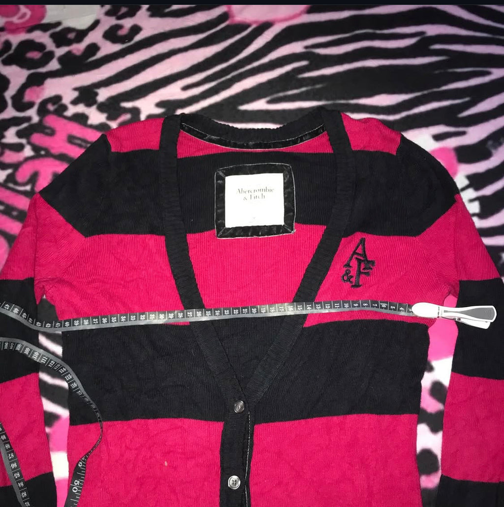 Abercrombie & Fitch Stripe sweater cardigan