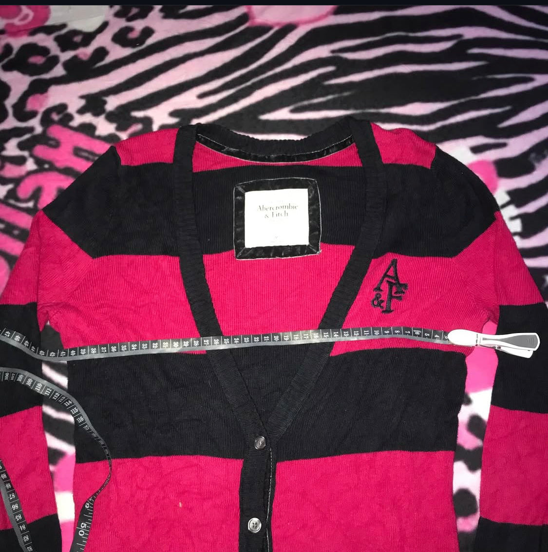 Abercrombie & Fitch Stripe sweater cardigan