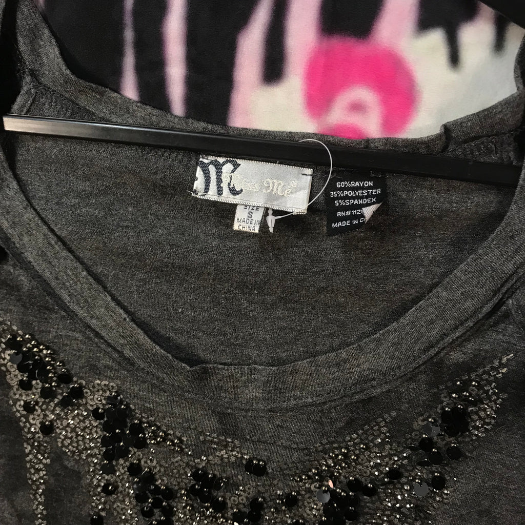 Miss Me sequin babydoll top