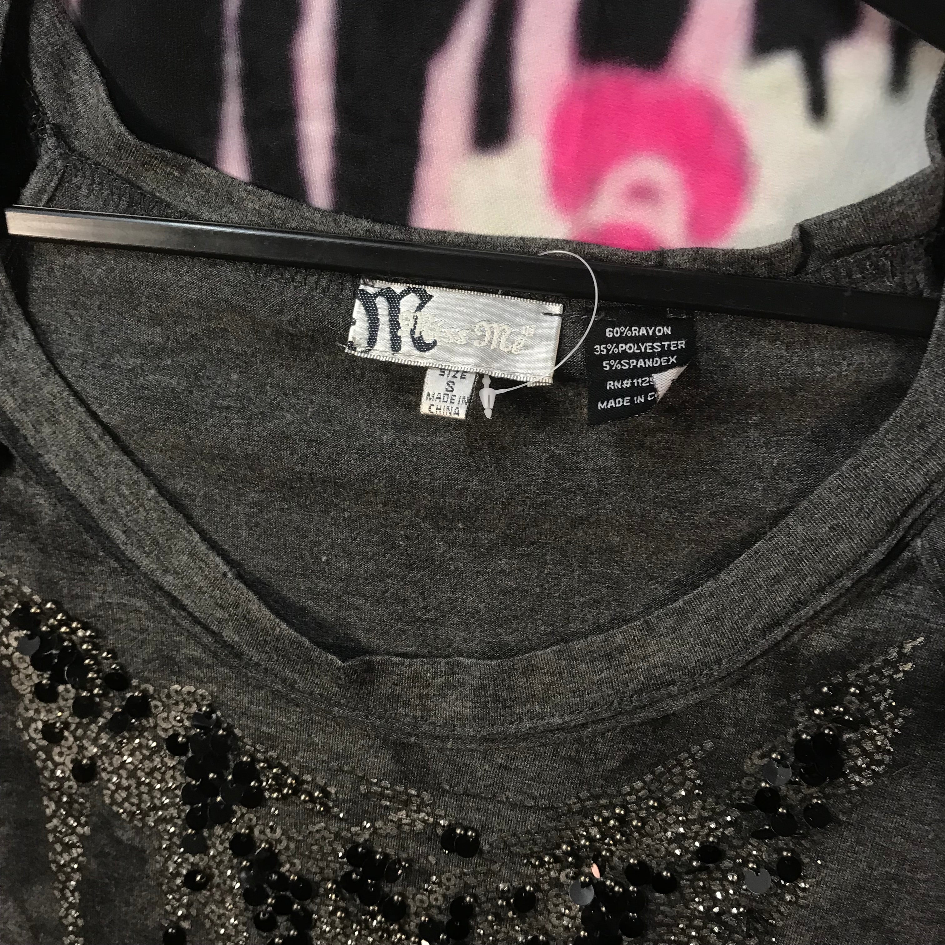 Miss Me sequin babydoll top