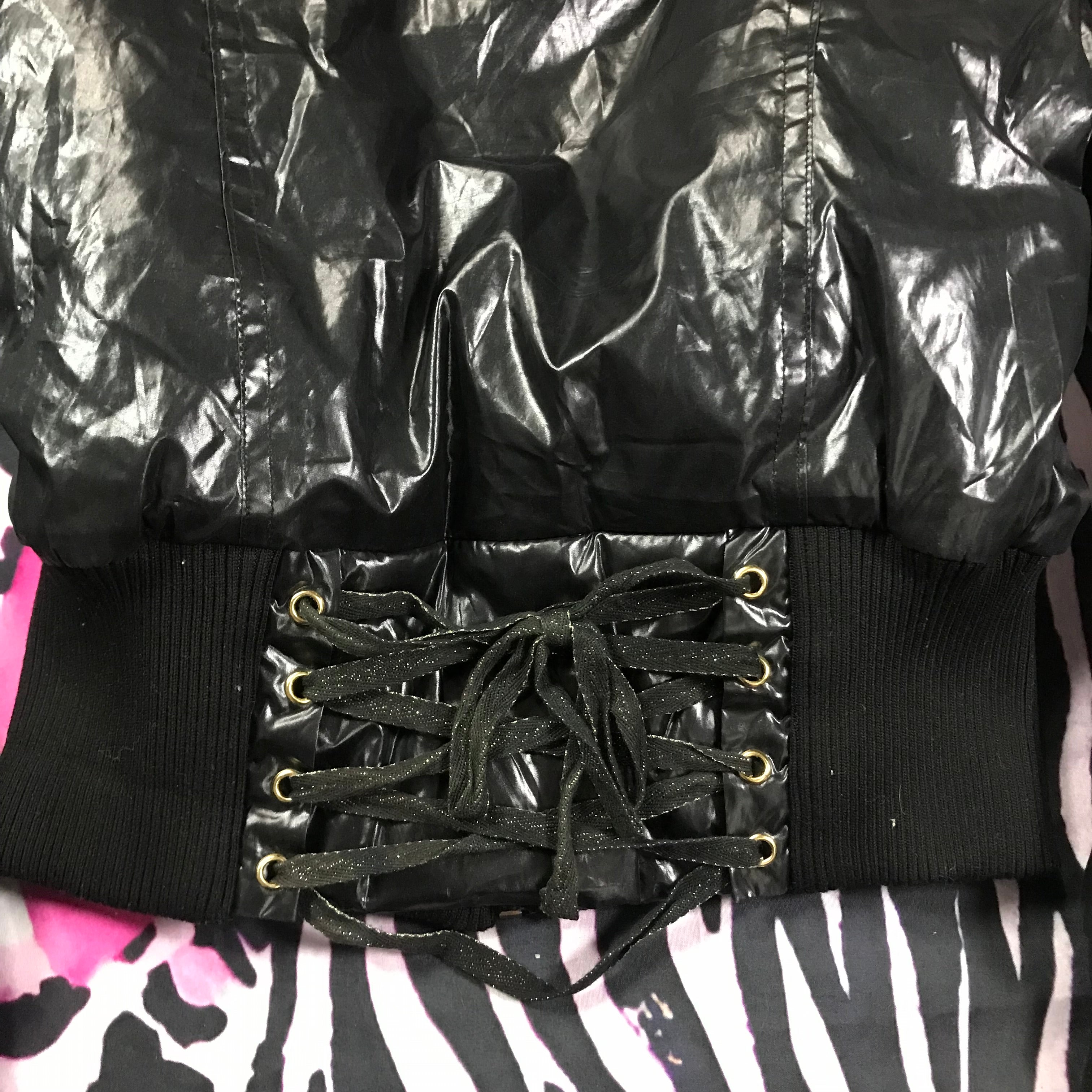 Lace Up Babydoll Puffer Jacket