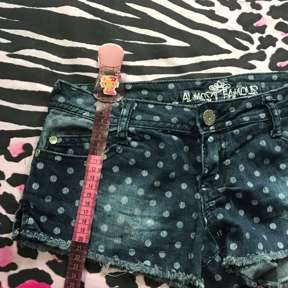 Almost Famous Lowrise Polkadot Shorts