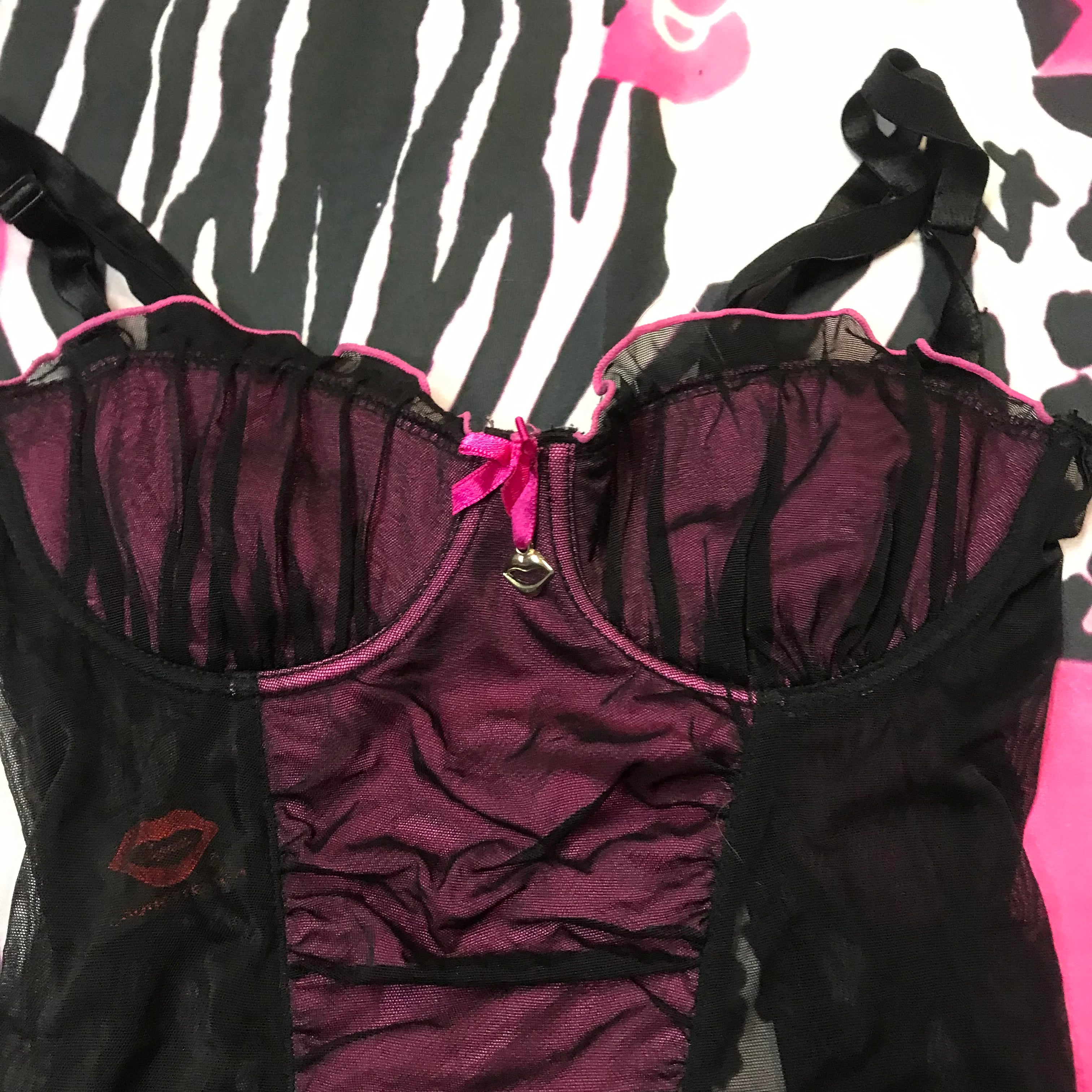 Babydoll Mesh Corset Cami