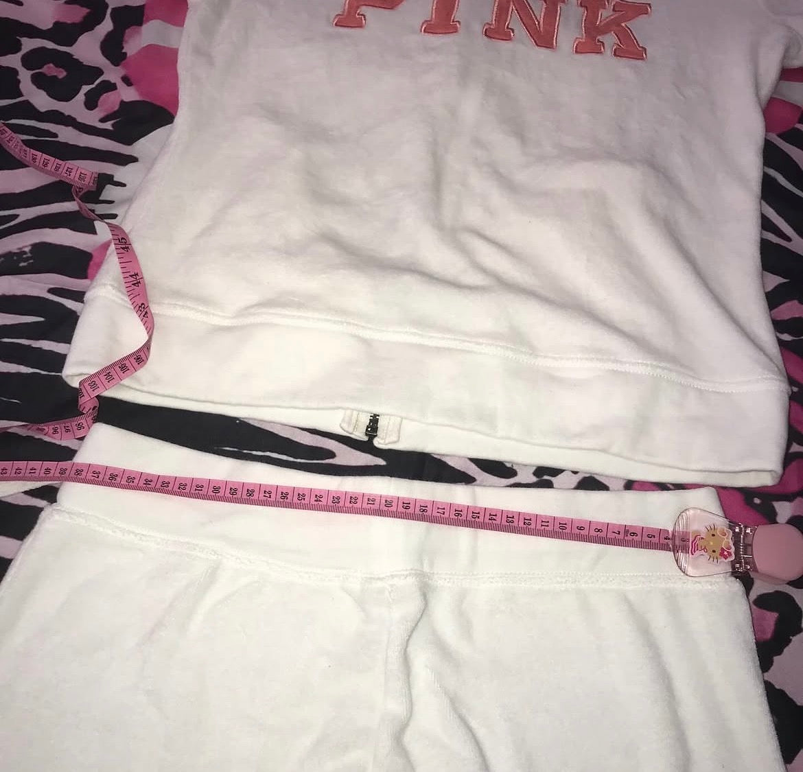 Deadstock Love Pink Zip Up Short Set