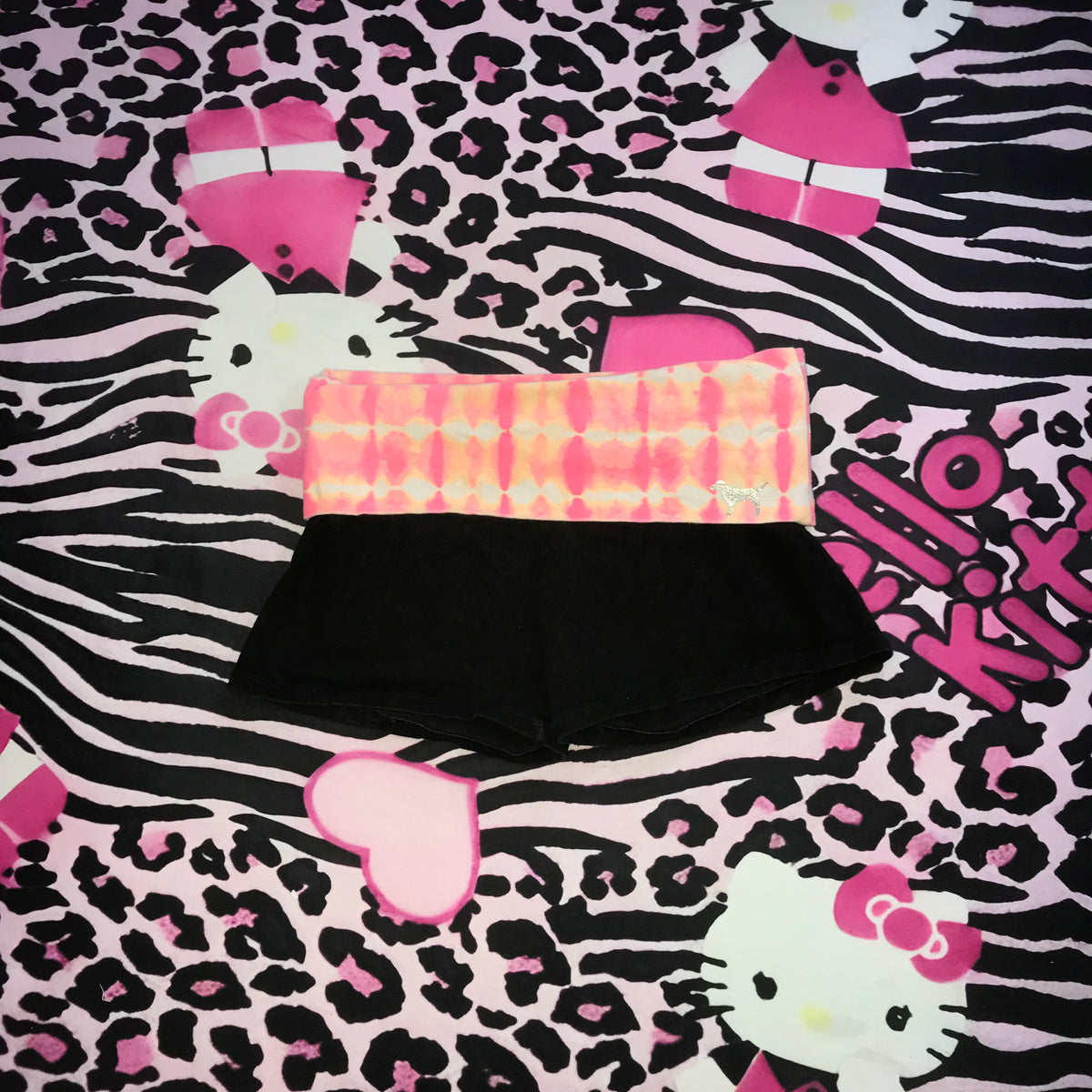 VS Pink FoldOver Yoga Shorts