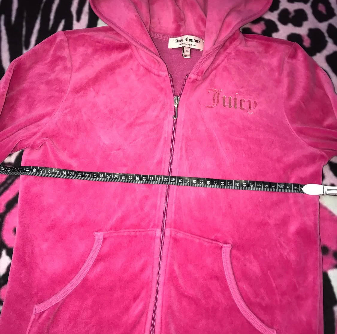 Juicy Couture Pink Velour Zip Up Jacket