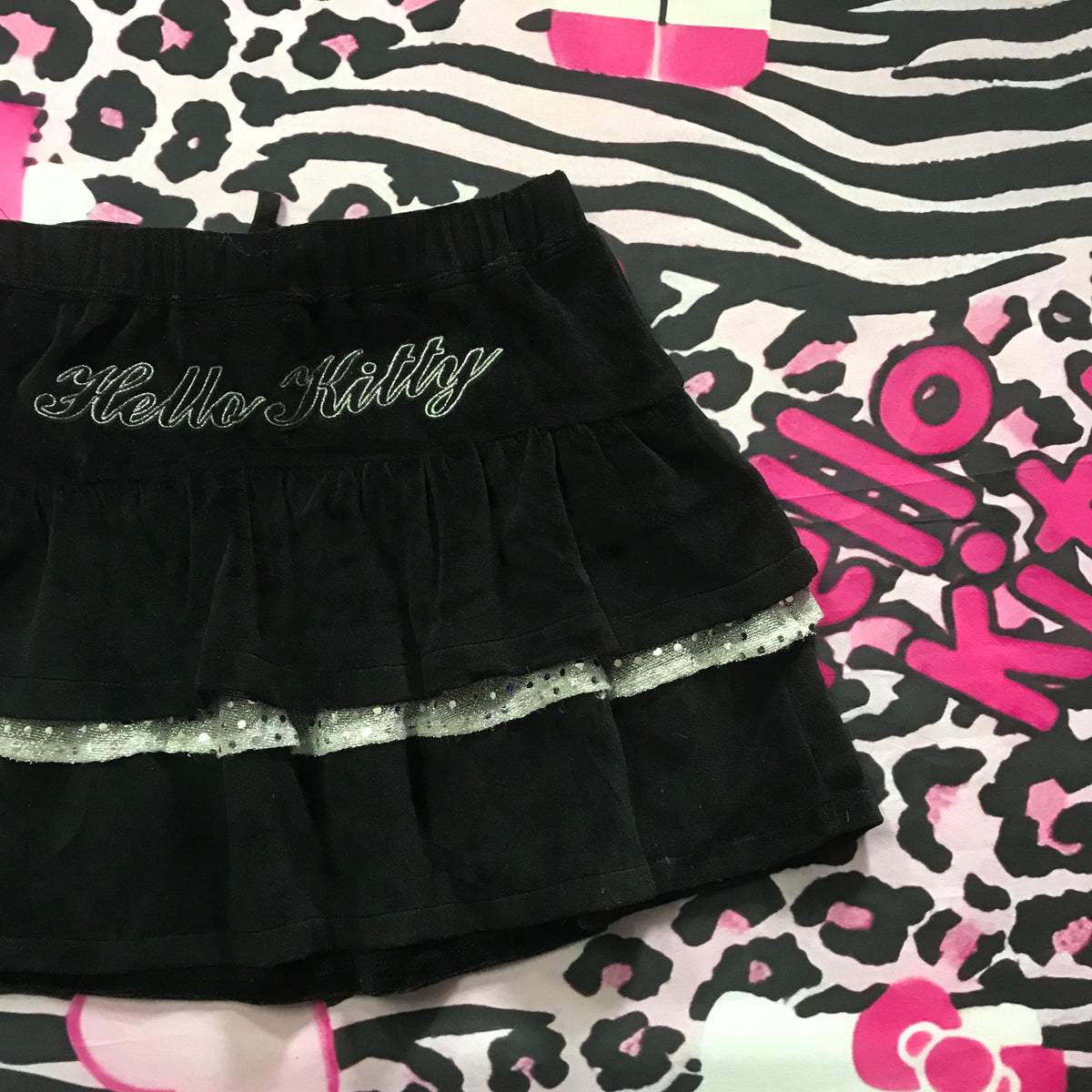 Hello Kitty Velour Mini Skirt