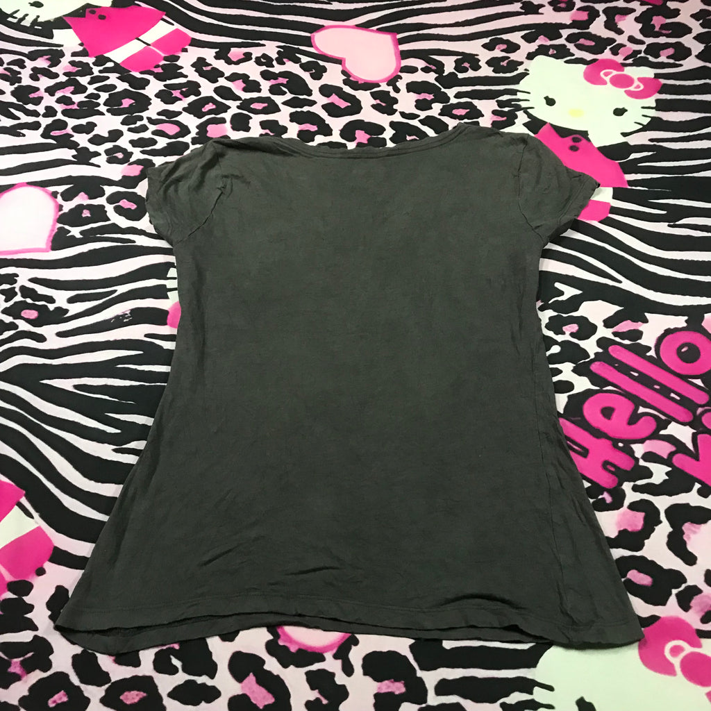 Grunge v neck top