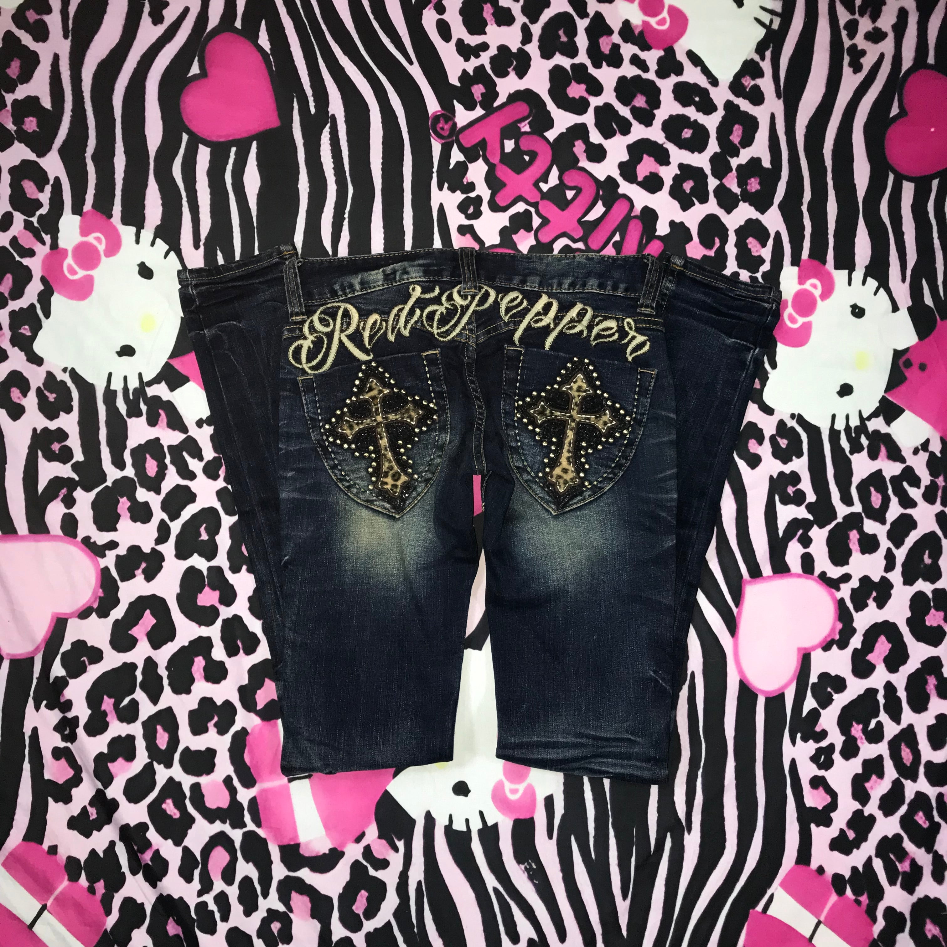 RedPepper Lowrise Leopard Jeans - Skinny Fitting