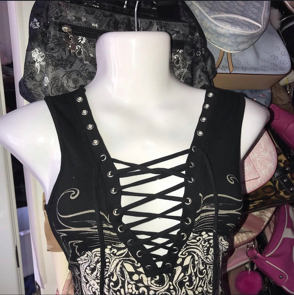 La Bus Stop Grunge Tank
